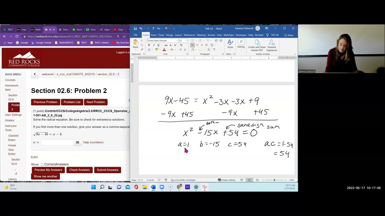 2.6: Other Types Of Equations – Other Types of Equations – KVCV
