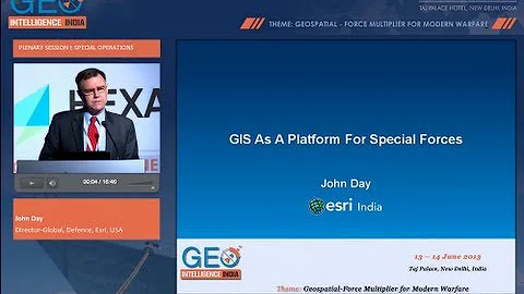 John Day, ESRI - On Special Forces and GIS