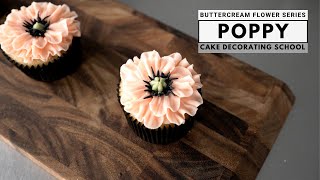 How to pipe poppy buttercream flower [ Cake Decorating For Beginners ] screenshot 3