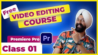 Premiere Pro Course ✨ Class 01 ✅ Learn Video Editing 👉🏻 in Hindi | Basics, Interface, Timeline screenshot 1