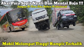 Car Jumps Almost Flips || The worst chaos occurred on the Batu Jomba climb