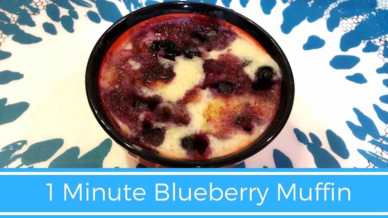 1 minute blueberry muffin