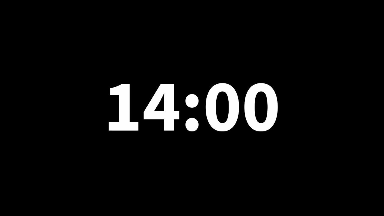 14 Minute Countdown Timer [Basic] - YouTube