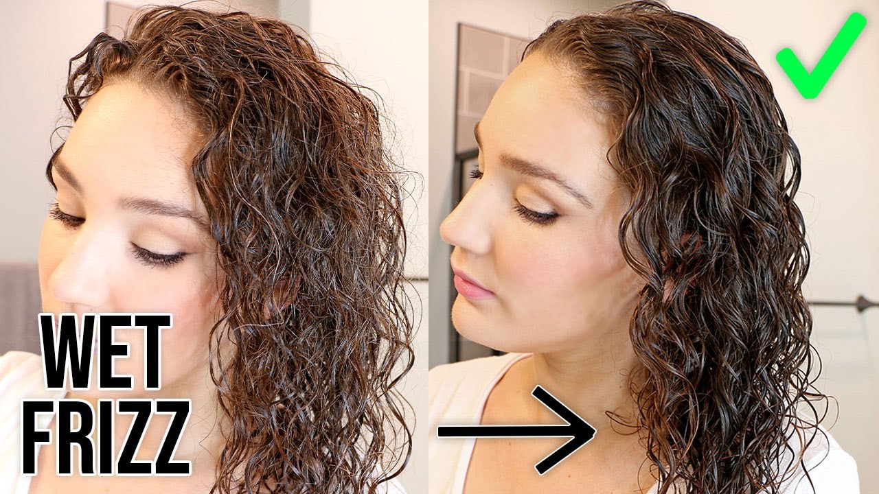 Wet Frizz Curly Routine | How to Get Rid of Wet Frizz PART 2 - YouTube