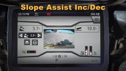 Cat® Next Gen Dozer Monitor: Slope Assist Increment Decrement