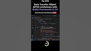 Data Transfer Object DTO Limitations with Entity Framework in C# Tip #132