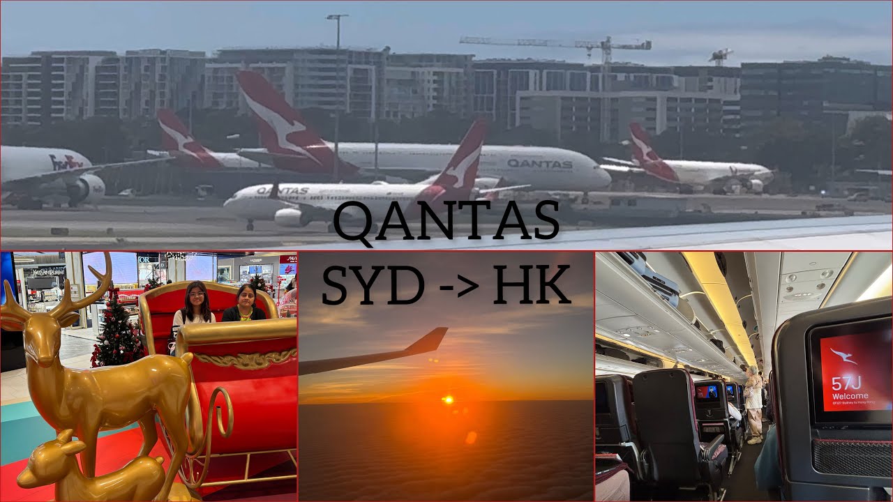 🇦🇺 QANTAS Airlines from Sydney to Hong Kong
