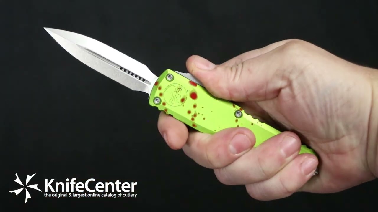 Microtech 12324-10Z Zombie Tech UTX-85 Gen IV OTF AUTO Folding