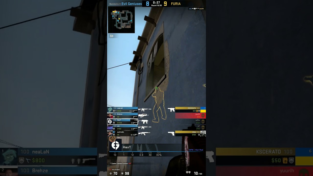 HexT QUICK-THINKING 4K | Evil Geniuses vs FURIA | 