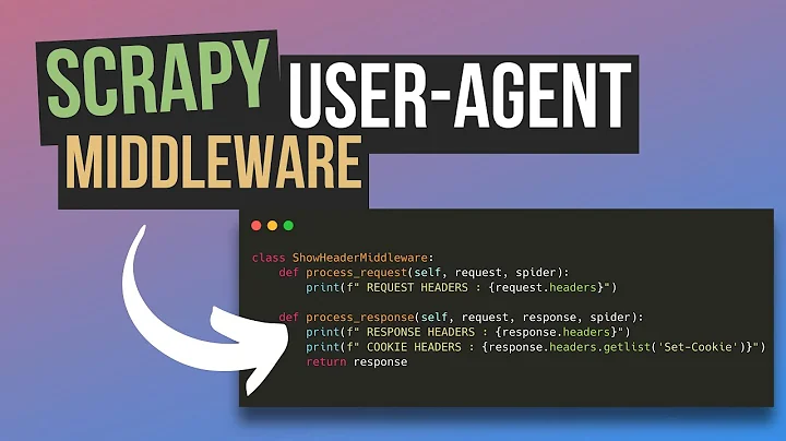 Rotate User Agents in Scrapy using custom Middleware