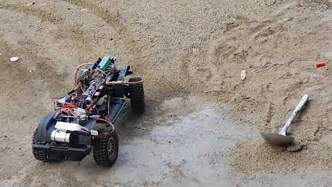 CISON L4 Engine Modified RC Car Sand Test - EngineDIY