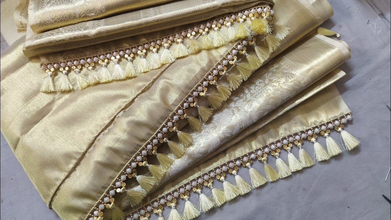 saree kuchulu new design tassels easy and fast making !! quick tassels for beginners !! How to make