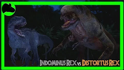[GMod] Indominus Rex VS Distortus Rex | Jurassic World | Animation