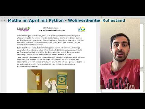 Mathe im April - gelöst mit Python: "Wohlverdienter Ruhestand"