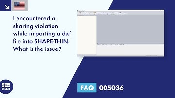 FAQ 005036 | I encountered a sharing violation while importing a dxf file into SHAPE-THIN. What i...