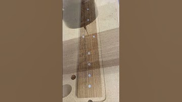 Fretboard Radius and Fret Slots on the CNC - #shorts #kevinjamesguitars #woodworking