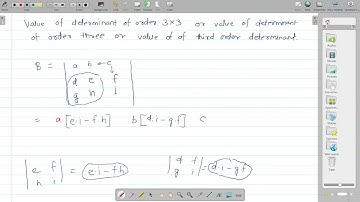 Generalizing formula to calculate value of third order determinant | Lec 3 | M1 | MSBTE (I Scheme)