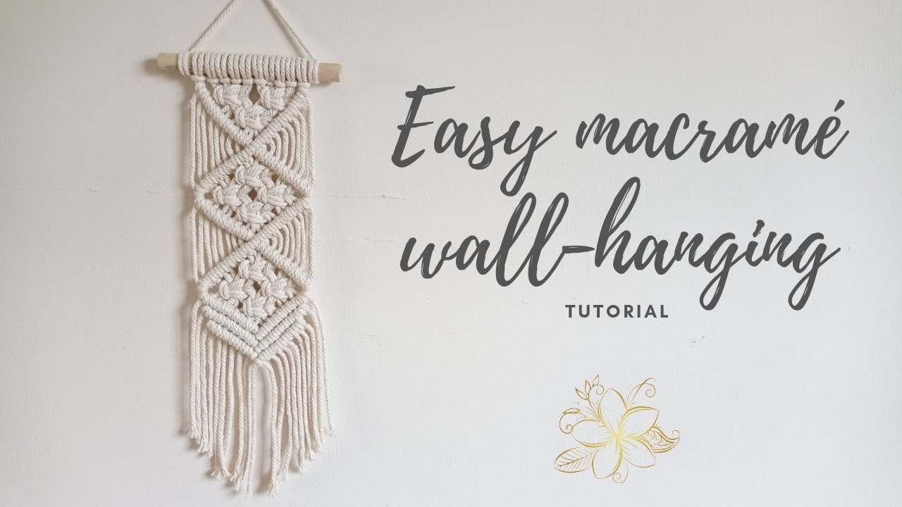 DIY easy macrame wall hanging || Tutorial - YouTube