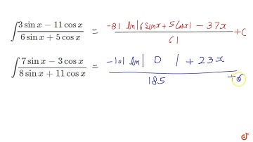 INDEFINITE INTEGRATION Shortcut || Integration of Form `(a Sinx + b Cos x)/(c Sin x+ d Cos x)`