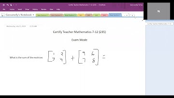 Certify Teacher Mathematics 7 12 Exam Mode Question 3