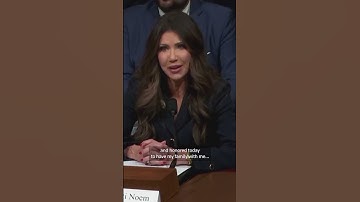 Protester heckles Noem over ICE raids at hearing