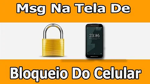 Como deixar recado na tela de bloqueio?
