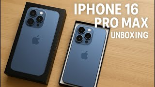 iPhone 16 Pro Max BLUE Unboxing – The Most Stunning iPhone Yet 😍 #iphone16promax @Apple 