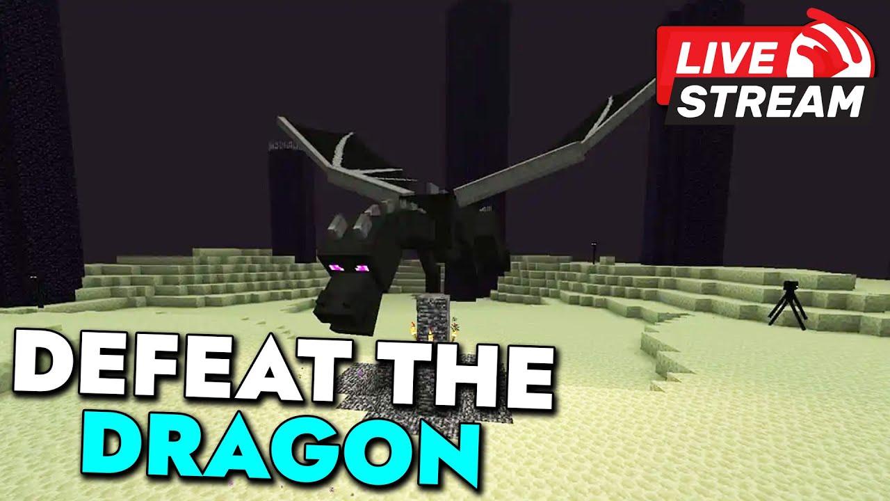 🔴 Defeating The DRAGON In Minecraft | Playing On Our Realm | Live Play Episode 3 !discord
