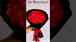 How To Make😍 Rose 🌹Flower Bouquet#shorts #handmade #craft #shortsfeed #