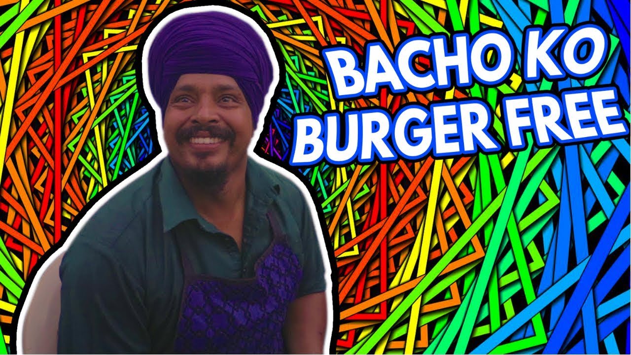 This Sikh Man serves free burgers to children! | Indian Street Food Ludhiana | 2019 | Harry Uppal