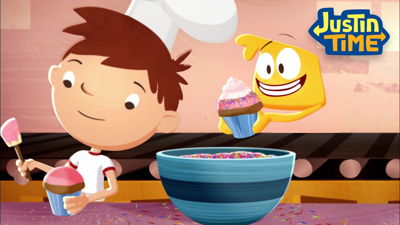 Cupcake Time! 🧁🎉 | Justin Time | Baking for Kids