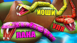 Мы Стали Змеями В Роблоксе! Roblox Snek