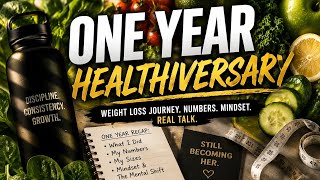 One Year Healthiversary My Weight Loss Journey Numbers Mindset and Real Talk