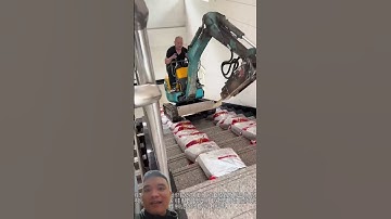 Cách Đưa Máy Cẩu Lên Nóc Nhà #automobile