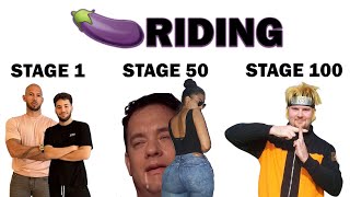 different stages of D riding