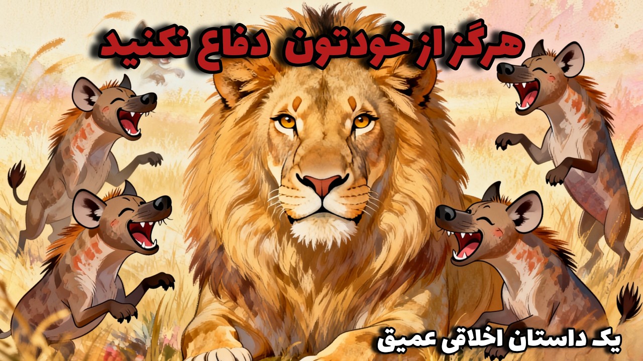 هرگز از خود دفاع نکنید/شیر، خودش رو برای کفتارها توضیح نمی‌ده