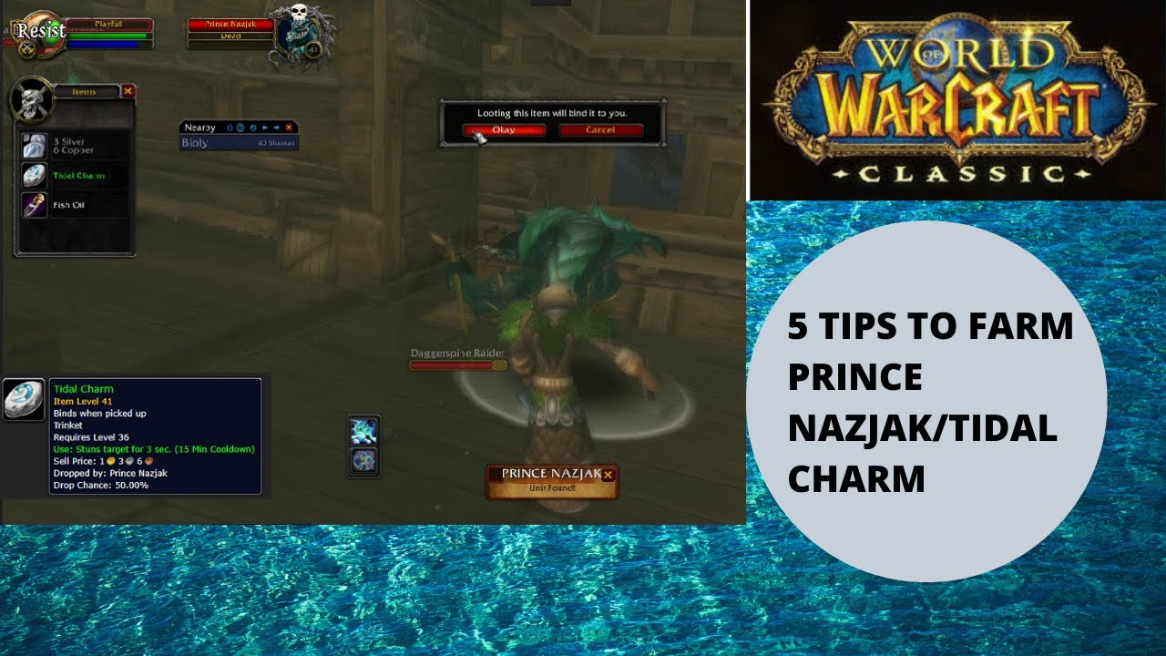 How to farm Tidal Charm/Prince Nazjak | 5 tips - YouTube
