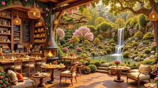 Relaxing Spring Cafe Ambience 🔥 Smooth Jazz for Focus & Tranquility