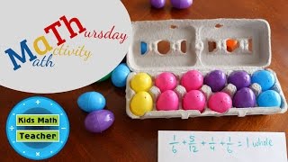 M.a.Th. with Egg Cartons and Fractions! Fun with #math! Kids Math Teacher
