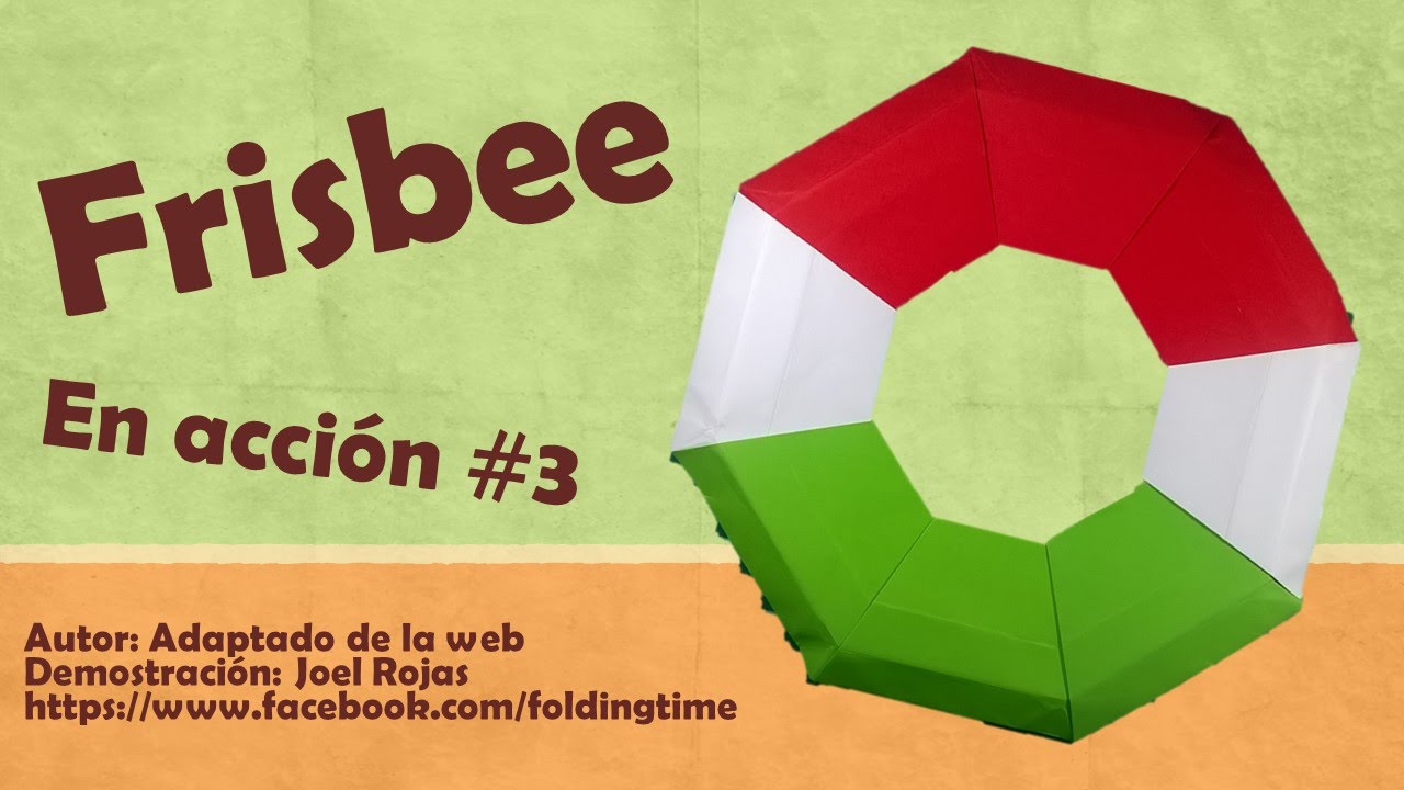 Origami Frisbee En Acción 3