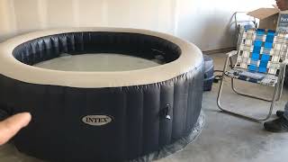 LOWE'S INTEX INFLATABLE HOT TUB EXPERIENCE & REVIEW! LOWE'S FINDS!