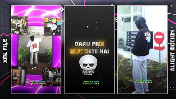 😎DARU PIKE MUT DRTE HÀI😈BOY 2 LINE ATTITUDE XML😎New Attitude Xml File 😈#xml #attitude