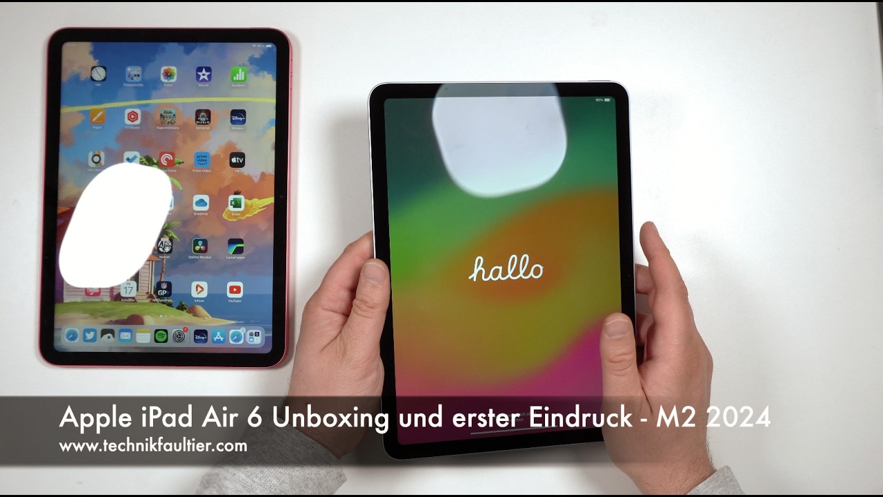 Apple iPad Air 6 Unboxing and First Impressions - M2 2024 - YouTube