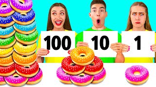 100 Katmanlar Gida Mücadelesi | Fantastik Yemek Tüyoları RaPaPa Challenge