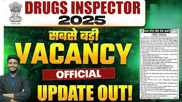 DRUG INSPECTOR VACANCY NOTIFICATION OUT | 26 POSTS | BIG UPDATE OFFICIAL NOTICE OUT | UPPSC DI