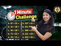 1 Minute Math Challenge 🔥 | Solve 10 Addition Sums in 60 Seconds!
