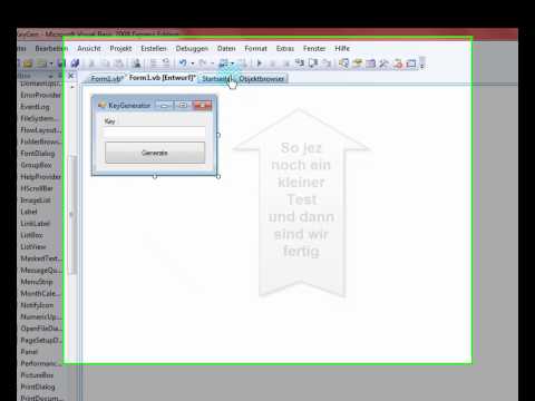 VisualBasic #1 :KeyGenerator erstellen   [Tutorial/Deutsch]   {HD}