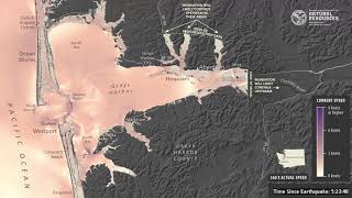 Tsunami current velocity simulation for Grays Harbor, Wash.
