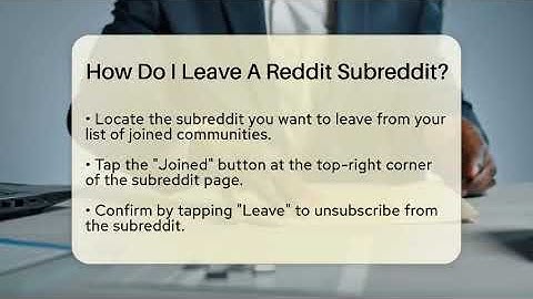 How Do I Leave A Reddit Subreddit? - Everyday-Networking