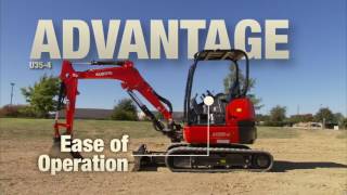 Kubota U35 4 Excavator Advantage Video